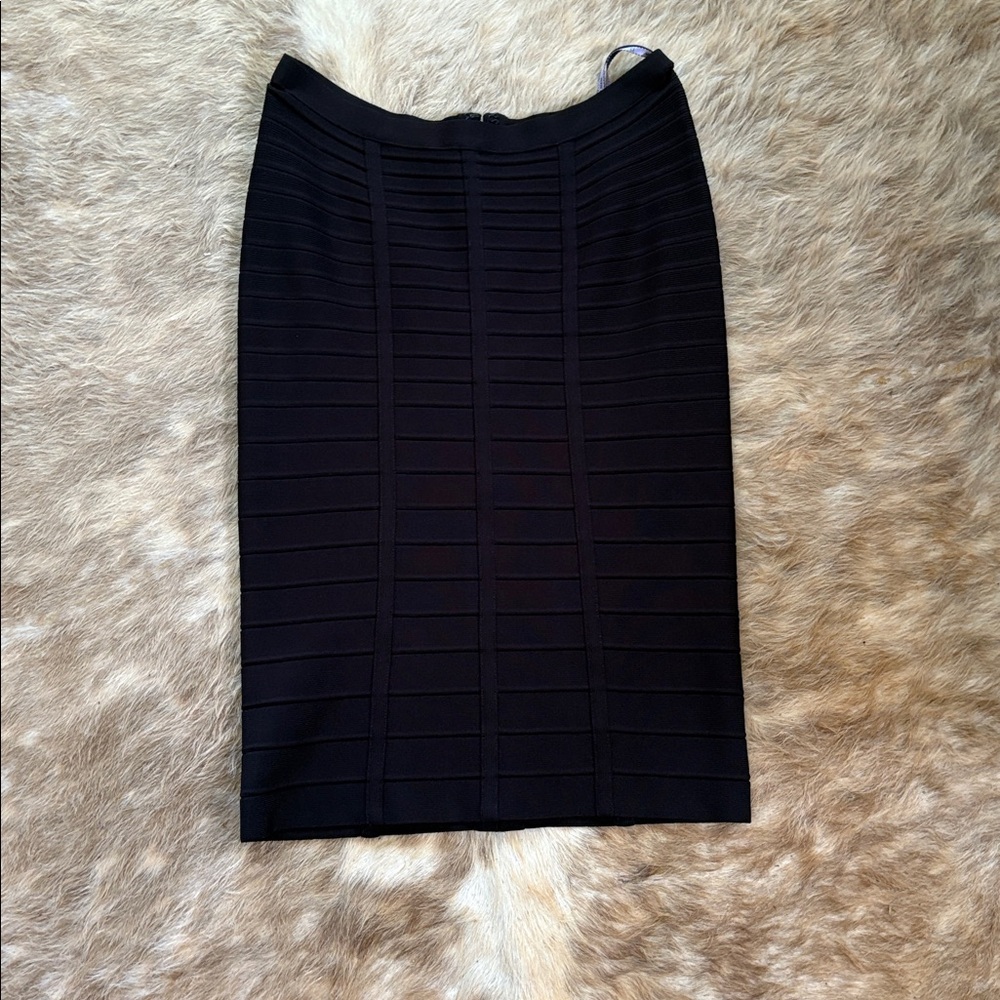 Herve Leger Dark Bandage Skirt